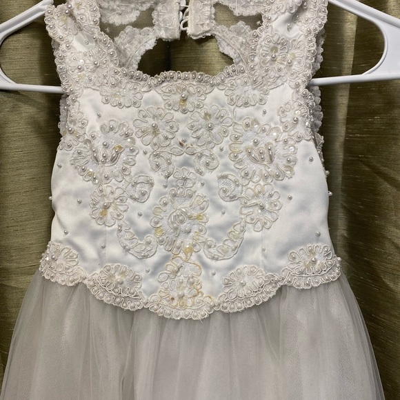 David's Bridal Other - Elegant White Girls Bridal  Ceremony Dress Sz 2